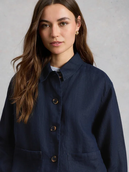 Leinenjacke Isabel - Dark Navy - 52 Bild 3