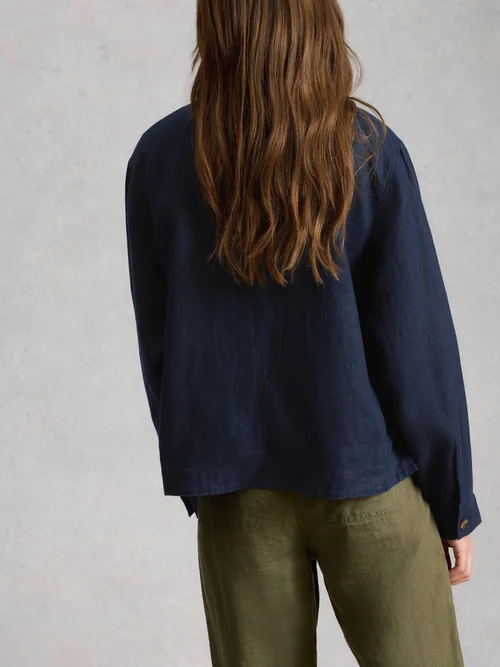 Leinenjacke Isabel - Dark Navy - 50 Bild 4