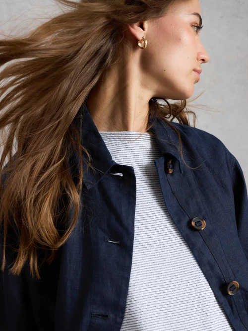 Leinenjacke Isabel - Dark Navy - 52 Bild 1