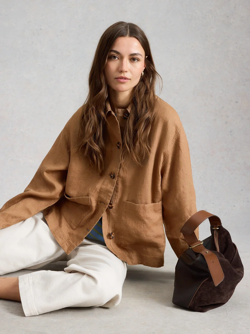 Leinenjacke Isabel - Mid Tan - 52 Bild 1