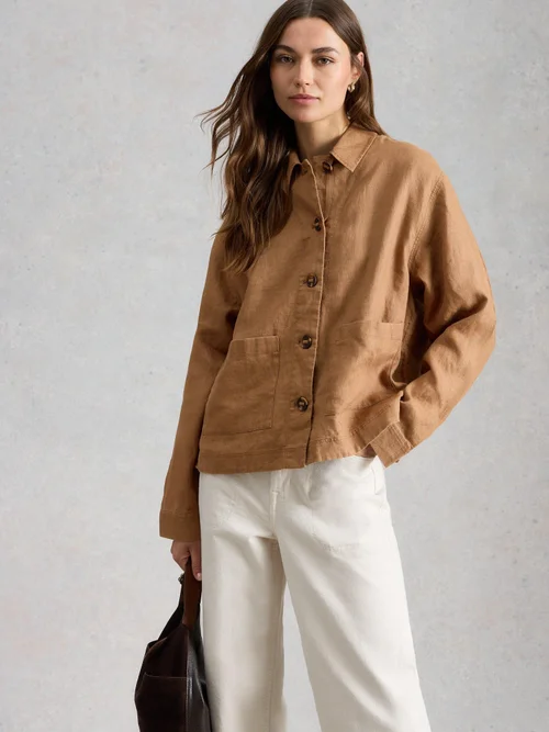 Leinenjacke Isabel - Mid Tan - 52 Bild 3