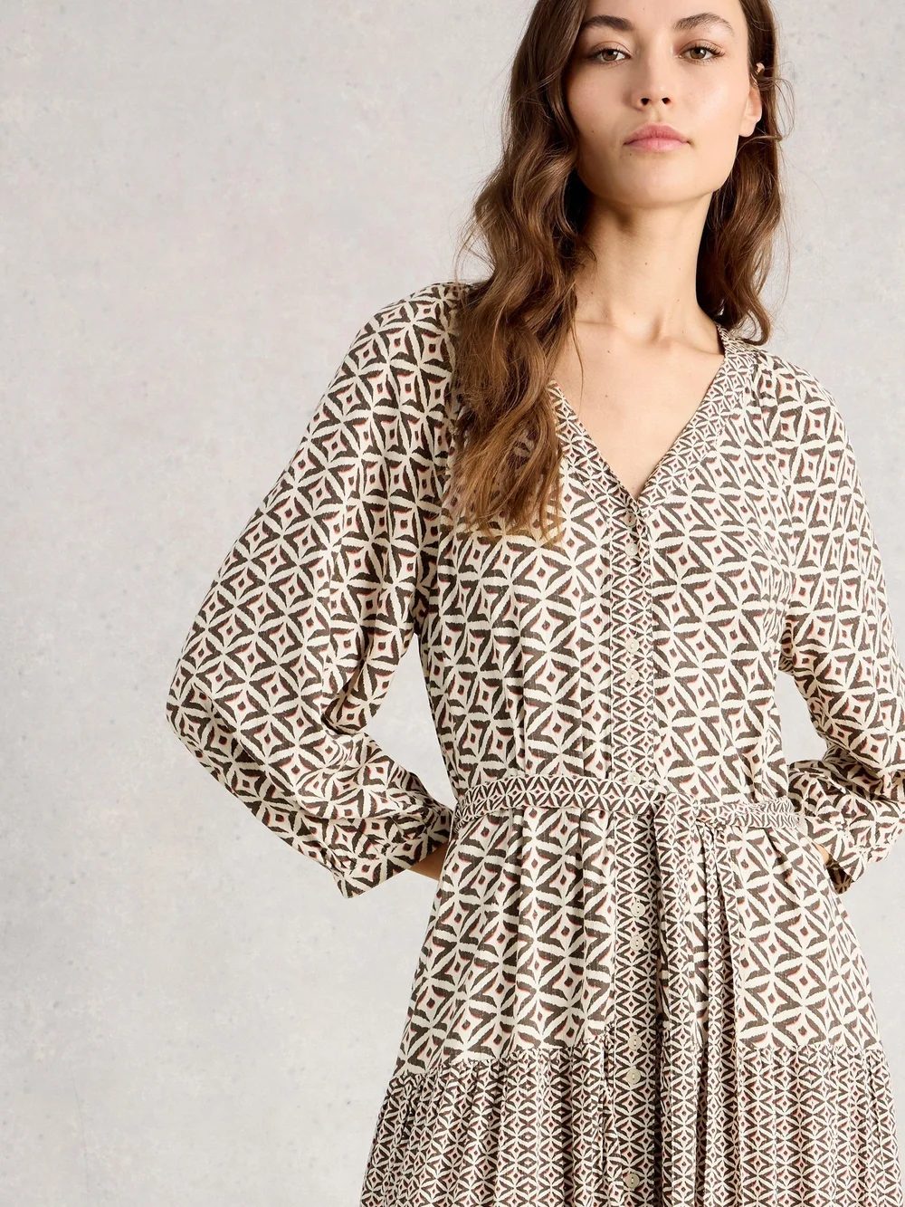 Midikleid Clementine - Blk Mlt - 52/R Bild 1