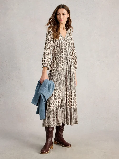 Midikleid Clementine - Blk Mlt - 52/R Bild 2