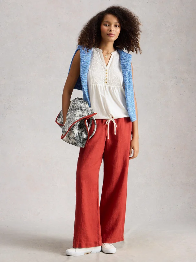 Ärmellose Bluse Peony