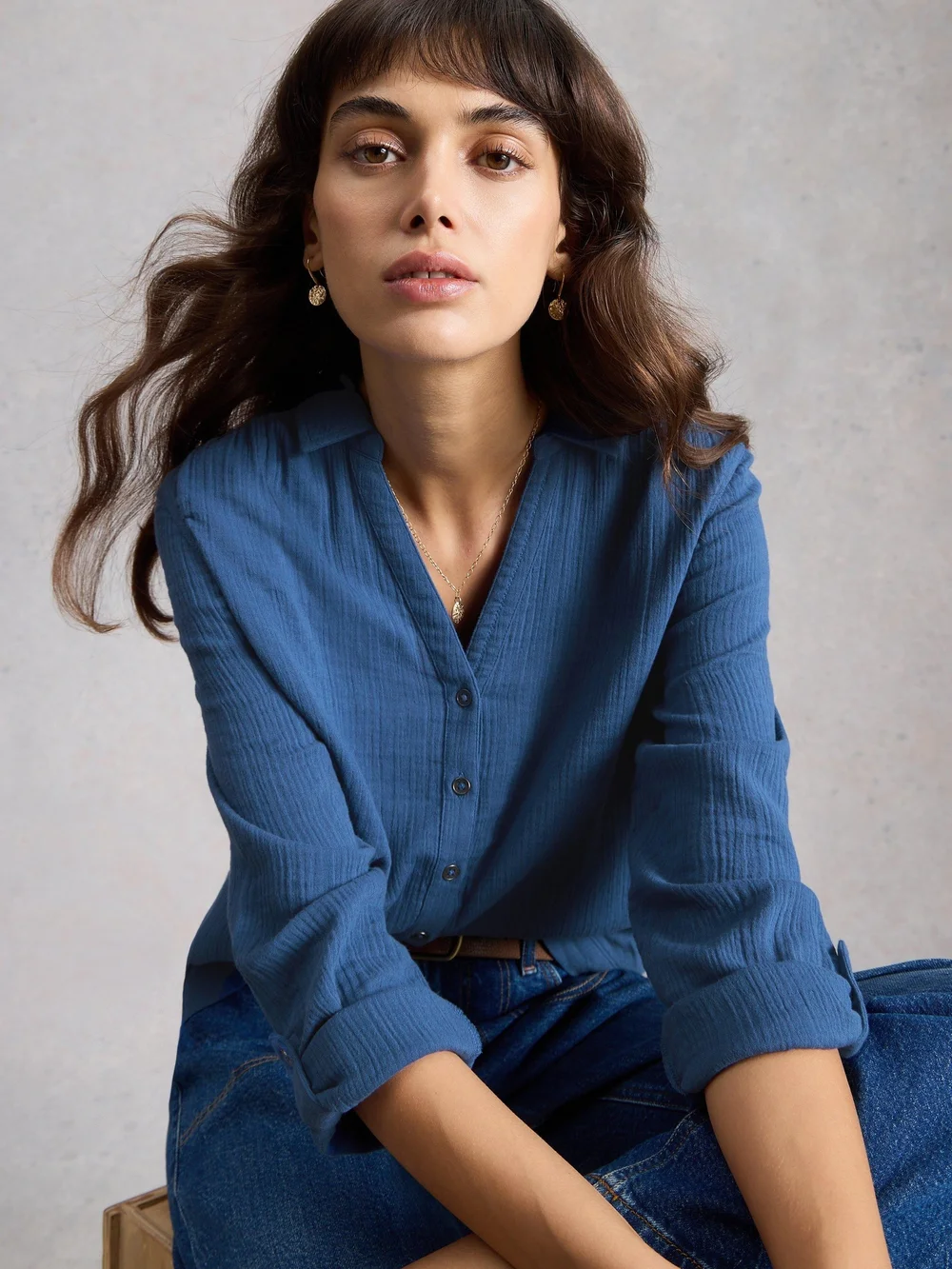 Bluse Annie - Dk Blue - 52 Bild 1