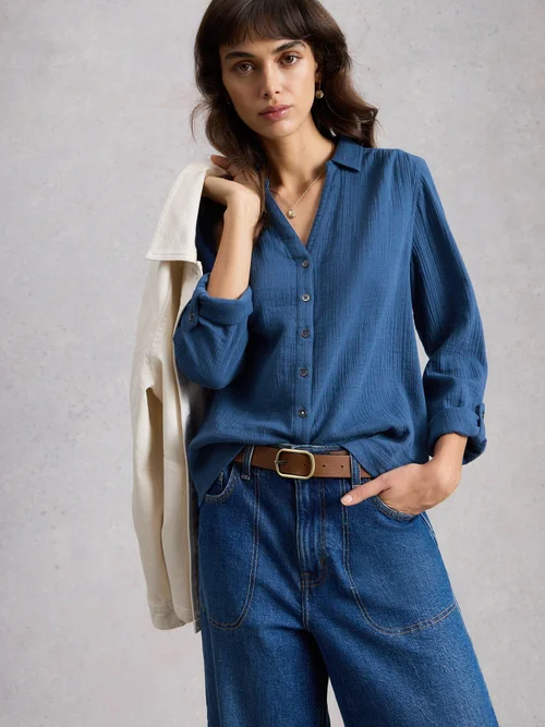 Bluse Annie - Dk Blue - 52 Bild 3