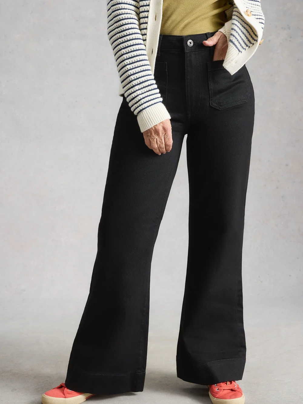Ausgestellte Jeans Frankie - Pure Blk - 52/R Bild 1