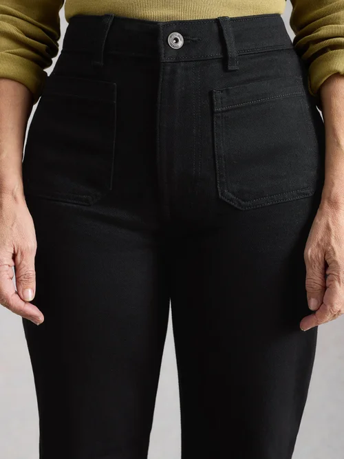 Ausgestellte Jeans Frankie - Pure Blk - 52/R Bild 3