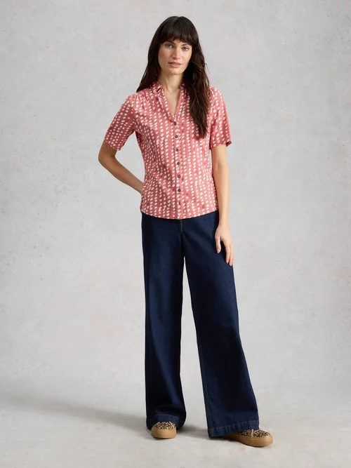 Kurzarmbluse Annie - Pink Mlt - 46 Bild 2