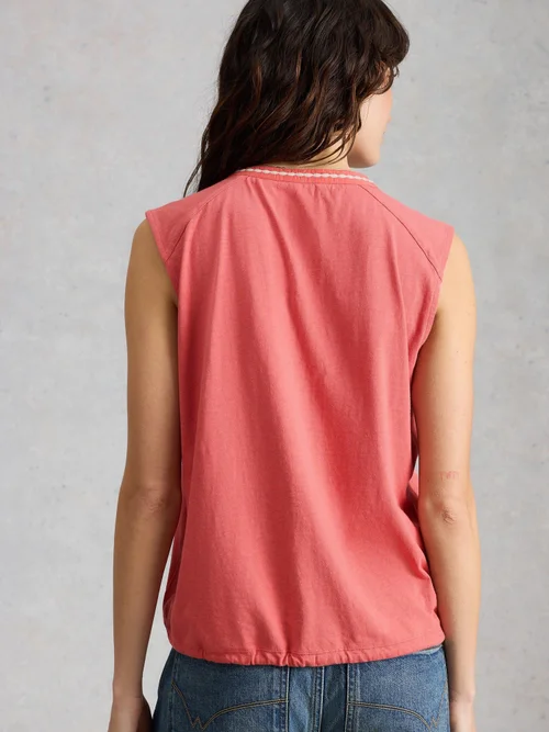 Ärmellose Bluse Peony - Mid Pink - 52 Bild 4