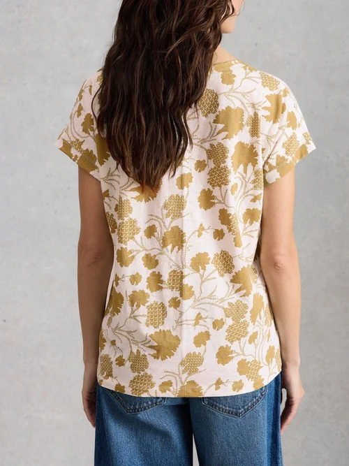 T-Shirt Nelly mit Keilausschnitt - Green Mlt - 52 Bild 4