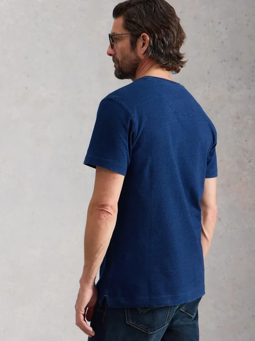 Indigo-T-Shirt Hastings - Indigo Ble - XXXL Bild 4