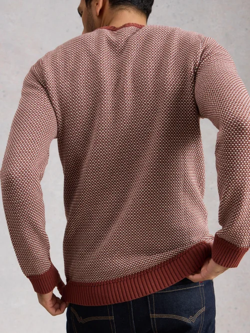 Pullover Attadale mit Rundhalsausschnitt - Pink Mlt - XXL/R Bild 4