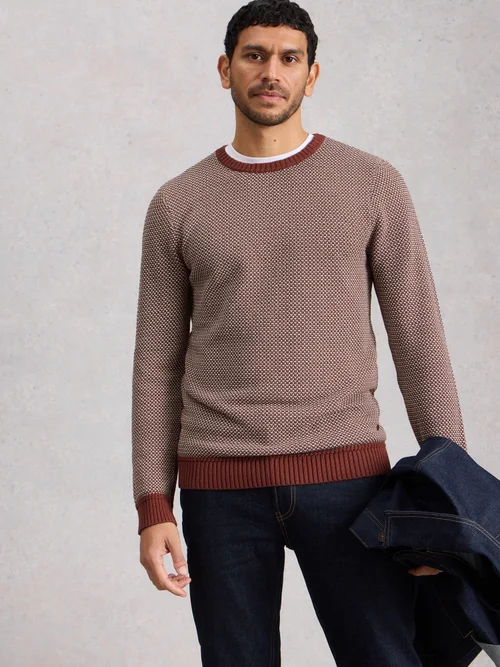 Pullover Attadale mit Rundhalsausschnitt - Pink Mlt - XXL/R Bild 3