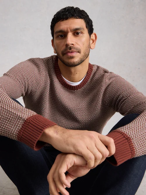Pullover Attadale mit Rundhalsausschnitt - Pink Mlt - XXL/R Bild 1