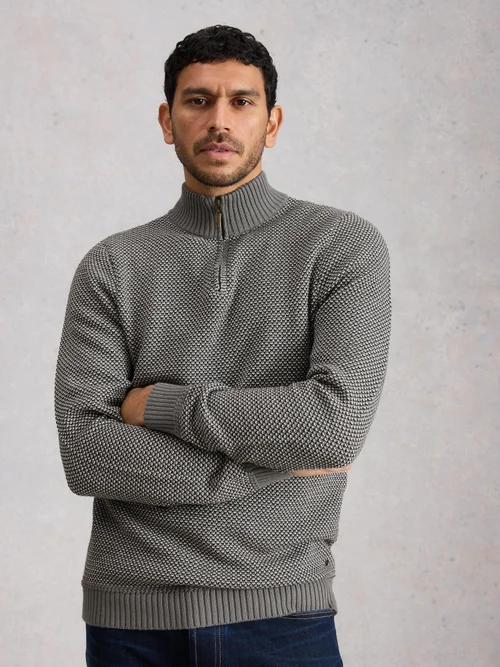Pullover Attadale mit Trichterkragen - Grey Mlt - XXL/R Bild 3
