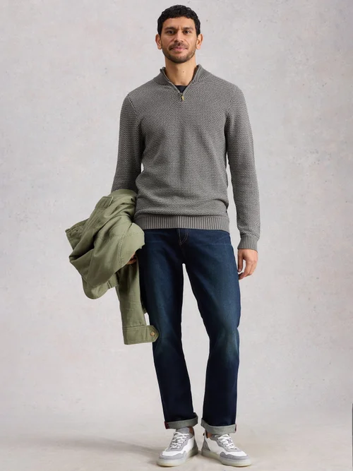 Pullover Attadale mit Trichterkragen - Grey Mlt - XXL/R Bild 2