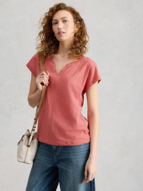 T-Shirt Nelly mit Keilausschnitt - Mid Pink - 52 Bild 3
