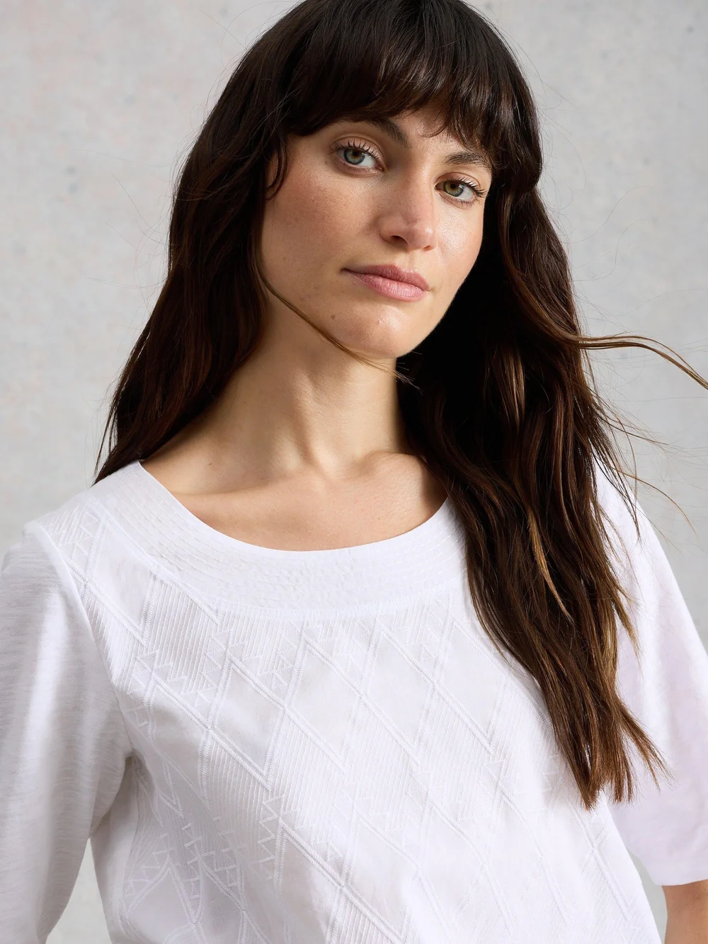 Besticktes Top Weaver - Bril White - 52 Bild 1