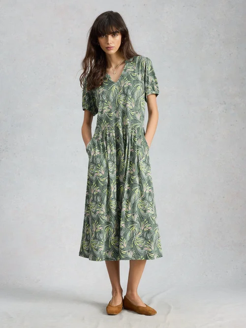 Robe en jersey Leah - Green Pr - 52/R Bild 2