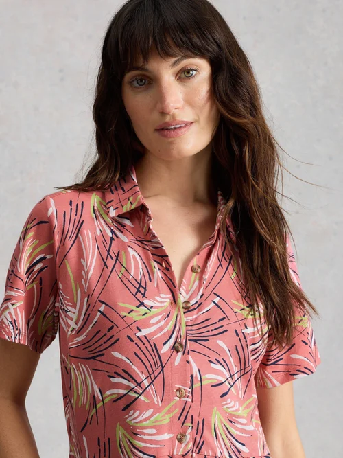 Blusenkleid Rua aus Jersey - Pink Pr - 52/R Bild 3