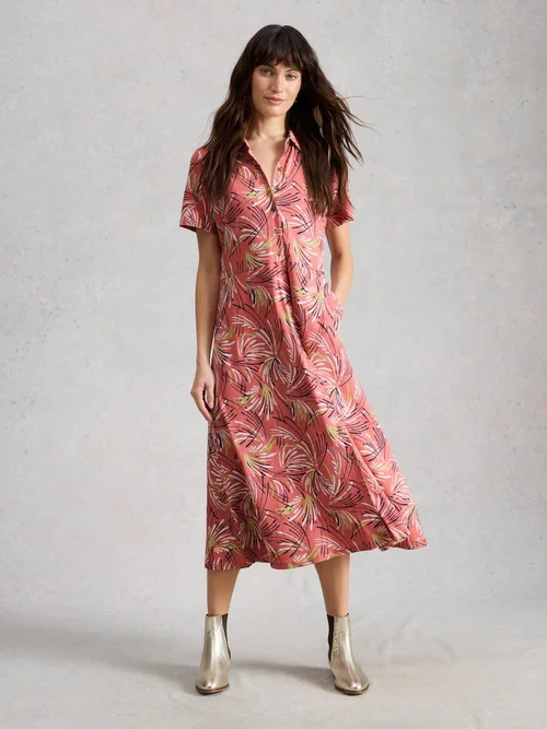 Blusenkleid Rua aus Jersey - Pink Pr - 52/R Bild 2
