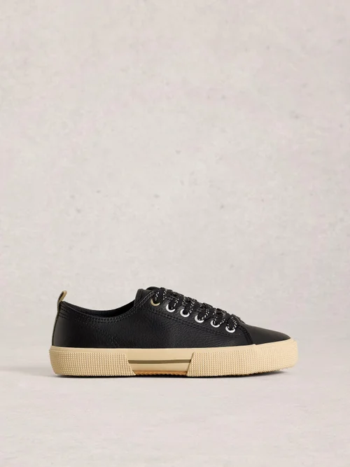 Lederturnschuhe Pippa - Pure Blk - 41 Bild 1