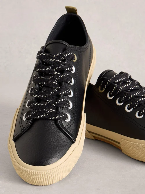 Lederturnschuhe Pippa - Pure Blk - 41 Bild 3