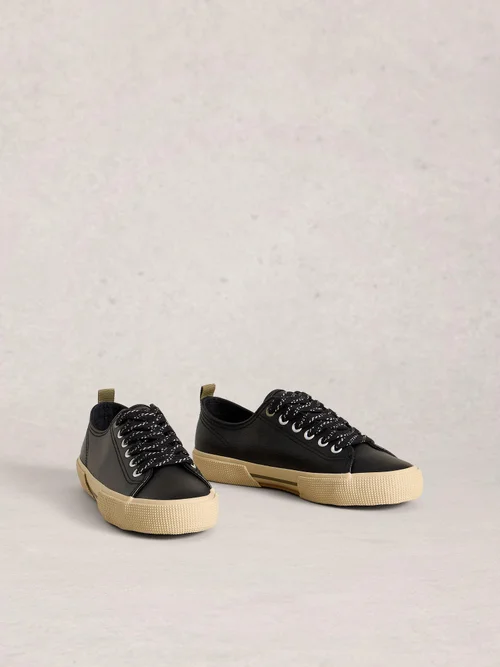 Lederturnschuhe Pippa - Pure Blk - 41 Bild 2