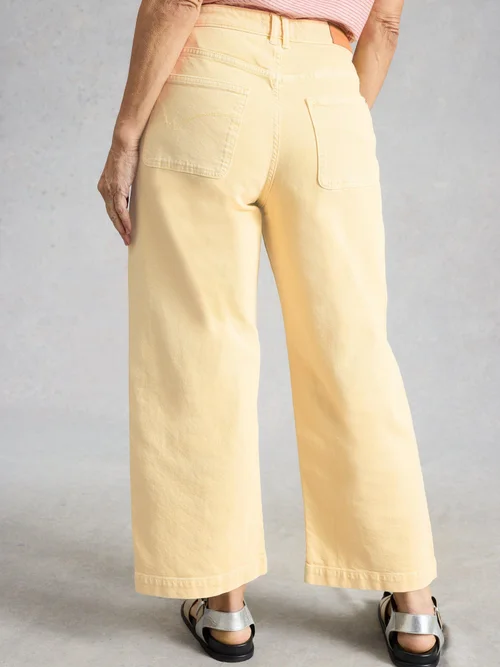 7/8-Jeans Tia mit weitem Bein - Lgt Yellow - 52/R Bild 4