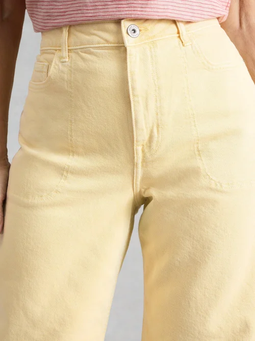 7/8-Jeans Tia mit weitem Bein - Lgt Yellow - 52/R Bild 3