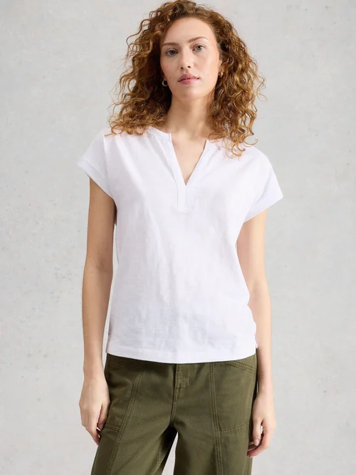 T-Shirt Nina mit Keilausschnitt - Bril White - 52 Bild 3