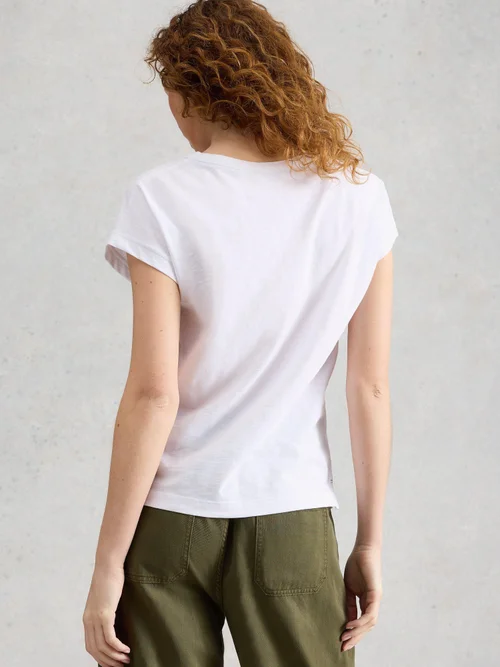 T-Shirt Nina mit Keilausschnitt - Bril White - 52 Bild 4