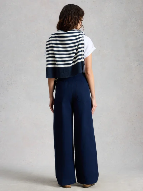 Hose Clara mit weitem Bein - Dark Navy - 52/R Bild 4