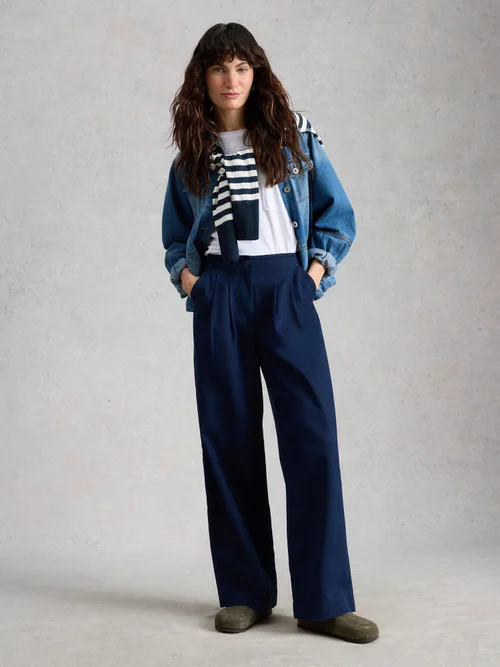 Hose Clara mit weitem Bein - Dark Navy - 46/R Bild 2