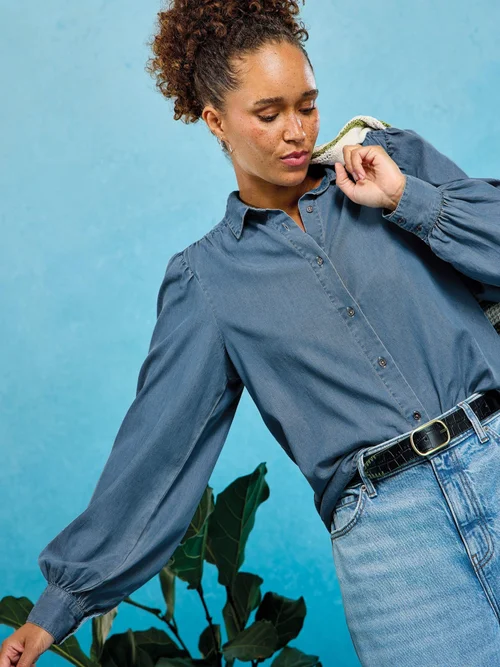 Bluse Sienna - Chamb Blue - 52 Bild 4