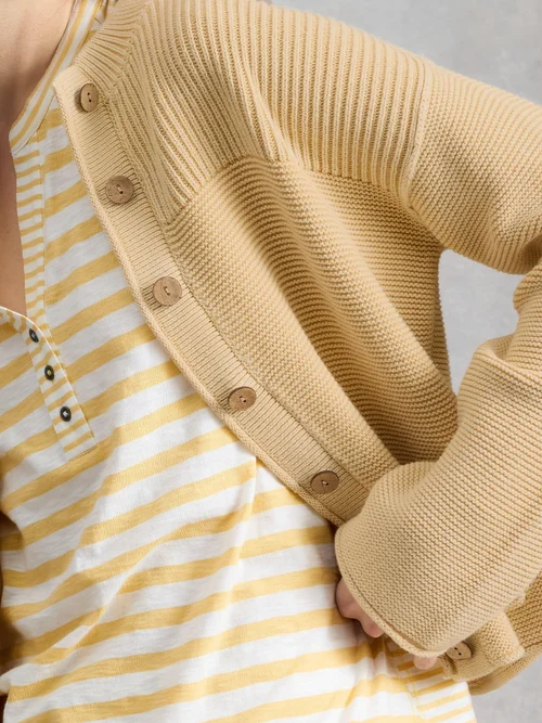 Washed Cardigan Gigi - Lgt Yellow - 52 Bild 3
