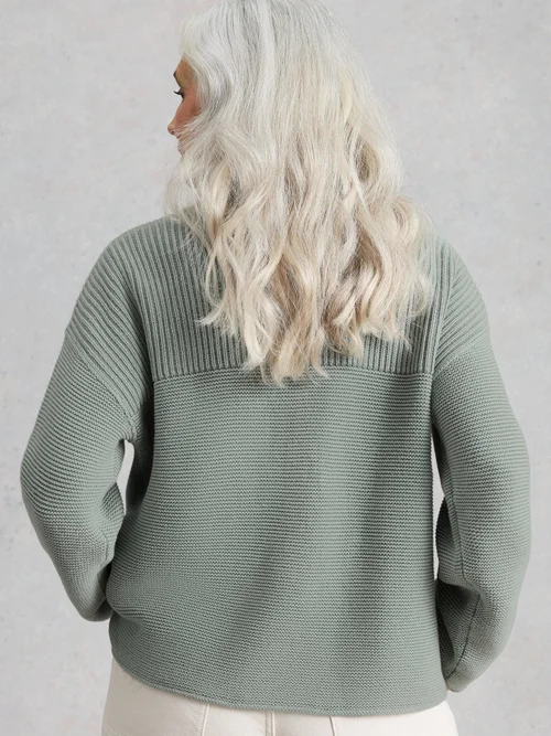 Washed Cardigan Gigi - Mid Green - 52 Bild 4