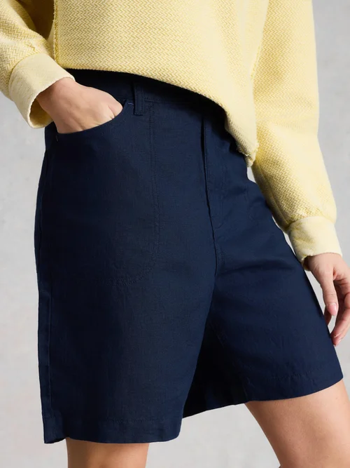 Short en lin Tia - Dark Navy - 52 Bild 3