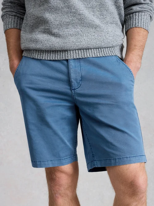 Chino-Shorts aus Bio-Baumwolle - Indigo Ble - 40/R Bild 1