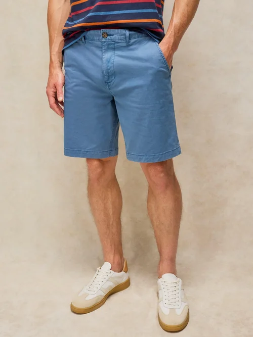 Chino-Shorts aus Bio-Baumwolle - Indigo Ble - 40/R Bild 1