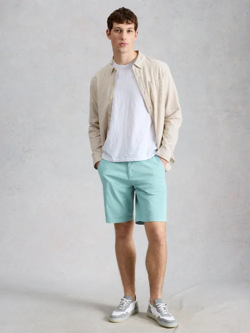Chino-Shorts aus Bio-Baumwolle - Lgt Blue - 40/R Bild 2