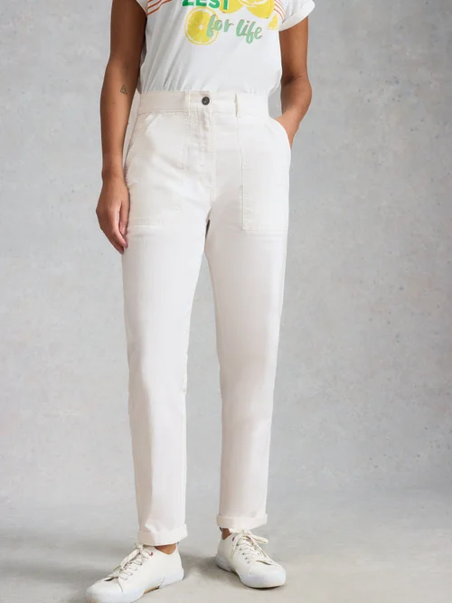 Chinohose Twister - Bril White - 52/R Bild 3