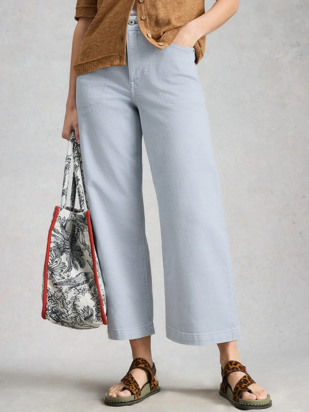 7/8-Jeans Tia mit weitem Bein - Lgt Blue - 52/R Bild 1