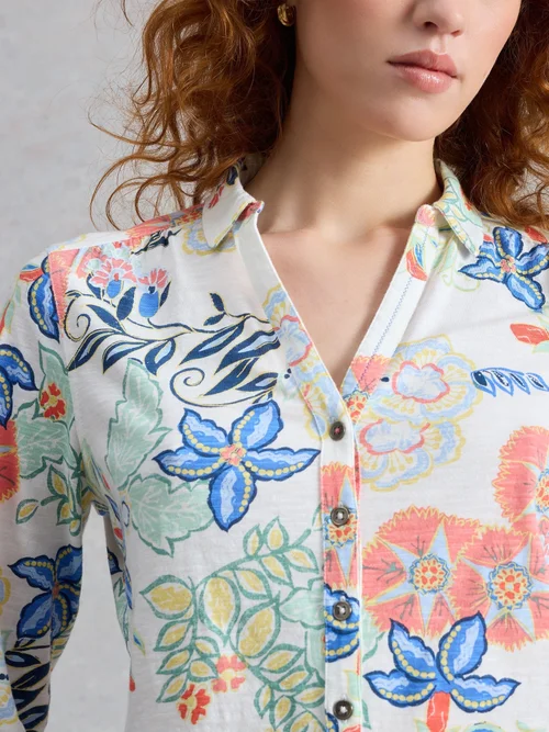 Jerseybluse Annie - Ivory Pr - 52 Bild 3