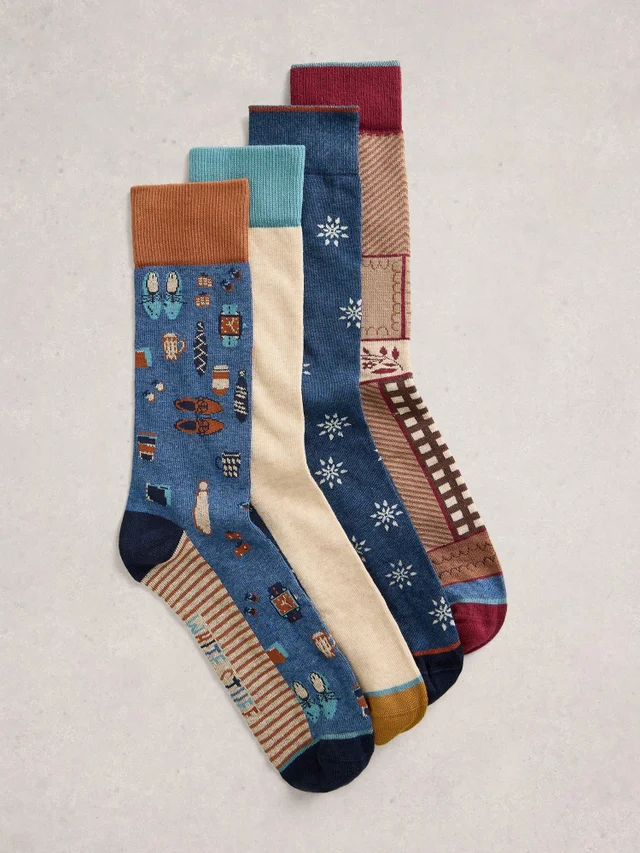 4-er Pack Socken Man About Town