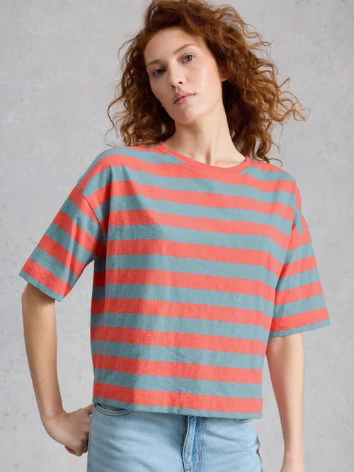 Gestreiftes Top Katya - Coral Mlt - 48 Bild 3