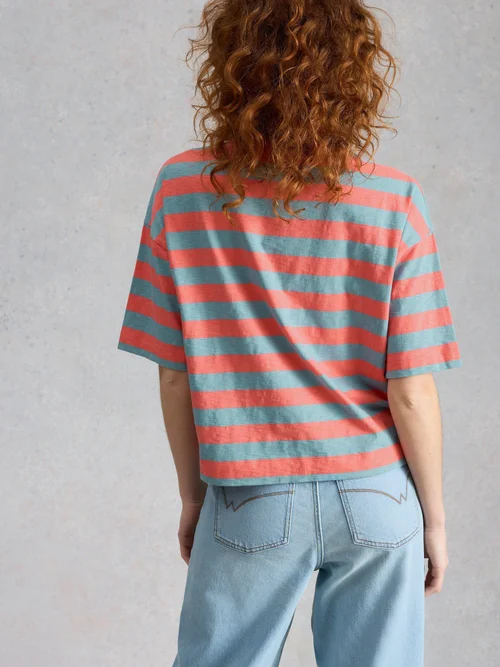 Gestreiftes Top Katya - Coral Mlt - 48 Bild 4