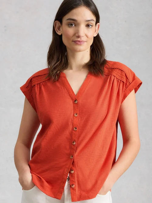 Ärmellose Bluse Billie - Mid Red - 46 Bild 3