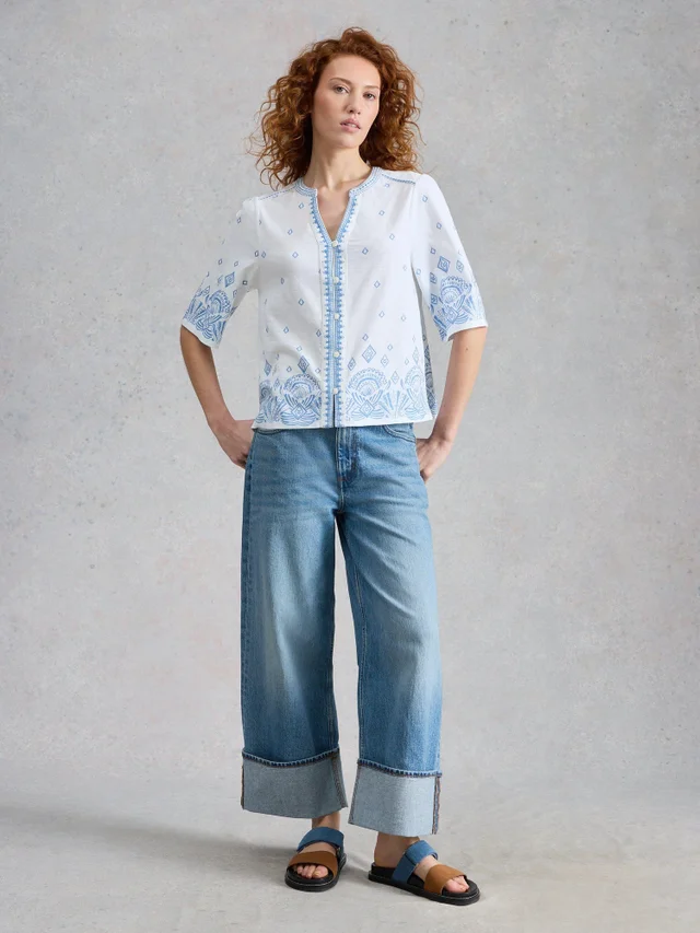 Besticktes Top Lizzie